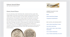 Desktop Screenshot of libertyseateddime.com