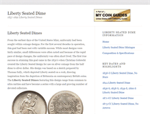 Tablet Screenshot of libertyseateddime.com